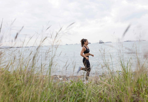 Natalie Dau running outdoors