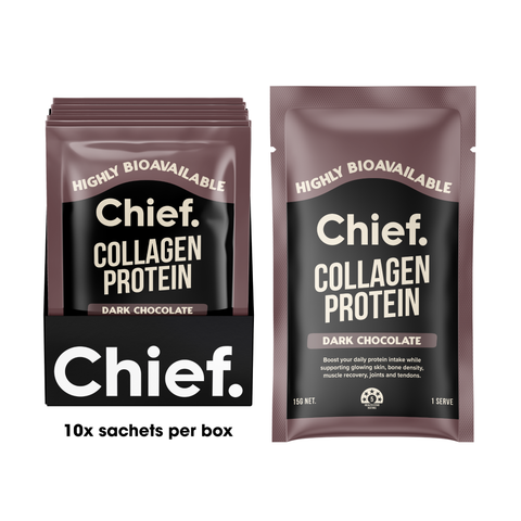 Grass-fed Collagen Protein Powder - Dark Chocolate 15g (10 sachets)