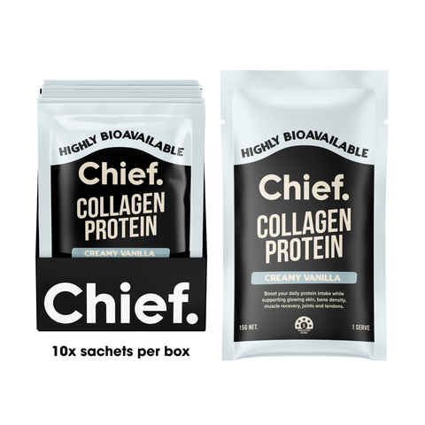 Grass-fed Collagen Protein Powder - Creamy Vanilla 15g (10 sachets)